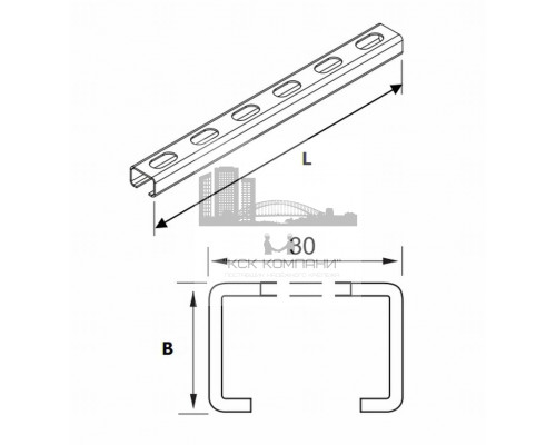 Металлический С-образный профиль
