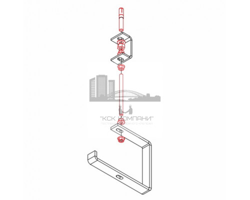 MS 100-300 P Кронштейн потолочный