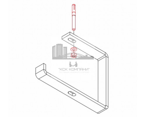 MS 100-300 P Кронштейн потолочный