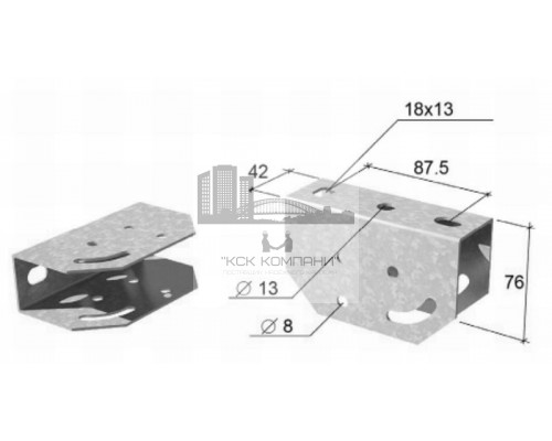 Скоба потолочная UPD