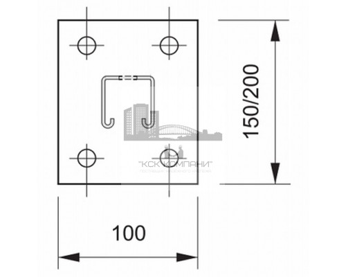 Стойка потолочная односторонняя для высоких нагрузок