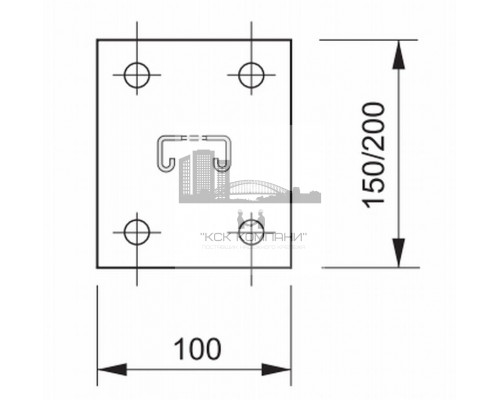 Стойка потолочная односторонняя для малых нагрузок