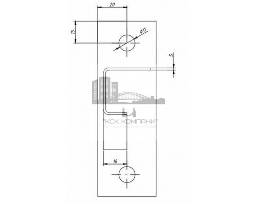 KS 100-800 Кронштейн настенный усиленный