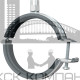MP-L-I Быстрозапирающийся трубный хомут для невысоких нагрузок (со звукоизоляцией)