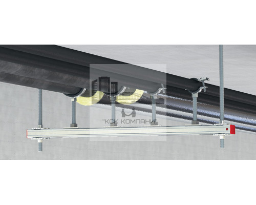 MP-L-I Быстрозапирающийся трубный хомут для невысоких нагрузок (со звукоизоляцией)