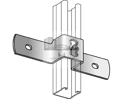 MQB Скоба внахлест (крепление профиля к бетону)