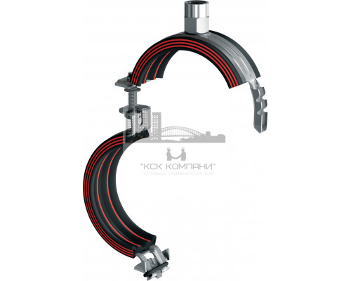 MP-U-I Быстрозапирающийся трубный хомут (со звукоизоляцией)