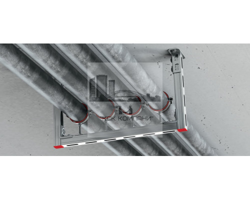 MP-U-I Быстрозапирающийся трубный хомут (со звукоизоляцией)