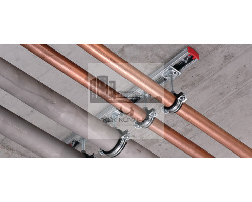 MP-HI Быстрозапирающийся трубный хомут для невысоких нагрузок (со звукоизоляцией)