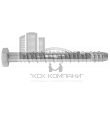 R-LX-H-ZF  Самонарезающий анкер-винт с шестигр. головкой в покрытии DP KL101 для влажной зоны и среднеагресс. среды