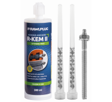 R-KEM II Химический анкер (полиэстровая смола) без стирола с резьбовыми шпильками для бетона