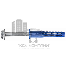 R-FFS-K Универсальный рамный анкер с короткой распорной зоной с фланцем и шестигранной головкой — оцинкованный