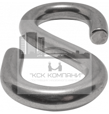 Крюк нержавеющий S-образный 4 мм.