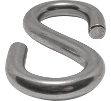 Крюк нержавеющий S-образный 5 мм.