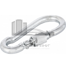 Карабин пожарный с фиксатором DIN 5299D 5мм