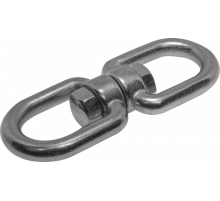 Вертлюг нержавеющий (петля-петля) 8 мм.