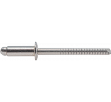 Заклепка вытяжная нержавеющая A2/A2 4,8x21 шир. бортик 14 мм