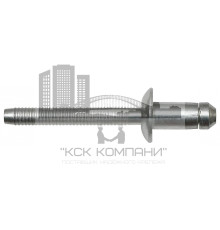 Алюминий/Алюминий Заклепка вытяжная, для мягких материалов, стандартный бортик 6,4х18,5