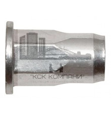 Нерж. сталь Заклепка с внутренней резьбой, цилиндрический бортик, шестигранная ½                         - Размер, мм: М5x12,0