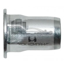 Сталь Заклепка с внутренней резьбой, тонкий бортик, шестигранная ½                         - Размер, мм: М6x15,0