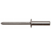 Нерж. сталь/Нерж. сталь Заклепка вытяжная, закрытая, стандартный бортик 4,8х9,5