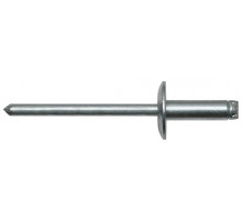 Сталь/Сталь Заклепка вытяжная, широкий бортик 6,4х10,0