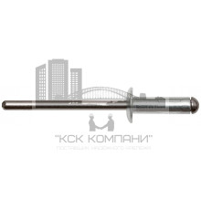 Алюминий/Нерж. сталь Заклепка вытяжная, многозажимная, стандарт. бортик 4,0х12,5
