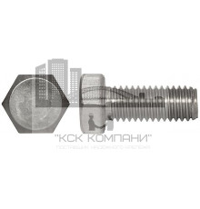 Болт с шестигранной головой по DIN 933, нержавеющая сталь А2 M20х100