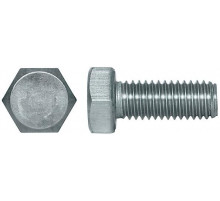 Болт с шестигранной головой по DIN 933, оцинкованная сталь, класс прочности 8.8 M6х35