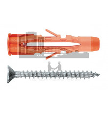 MU-S Дюбель многофункциональный с шурупом с потайной головкой 6х45