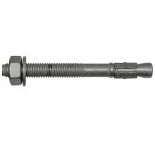 m2f Анкер-болт c гайкой и шайбой по DIN 125A (горячеоцинкованная сталь) 8х80