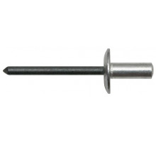 Алюминий/Сталь Заклепка вытяжная, закрытая, широкий бортик 4,8х13,0