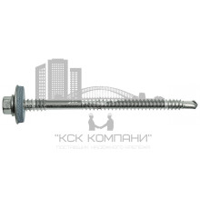 GTX 6 SP Винт самосверлящий из нержавеющей стали, биметаллический, с шайбой S19 и прокладкой EPDM 5,5 / 6,3х85