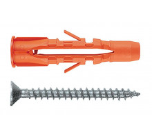 MU-S Дюбель многофункциональный с шурупом с потайной головкой 6х35