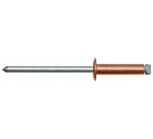 Медь/Сталь Заклепка вытяжная, стандартный бортик 3,0х8,0