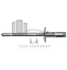 Сталь/Сталь Заклепка вытяжная, широкий бортик 4,8х12,0