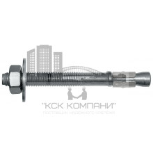 m2-C Анкер-болт с гайкой и широкой шайбой по DIN 9021 (оцинкованная сталь) 10х160