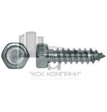 Саморез по DIN 7976 оцинкованный 6,3х45