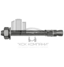 m2f Анкер-болт c гайкой и шайбой по DIN 125A (горячеоцинкованная сталь) 16х160