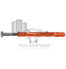 FS-SSf Дюбель фасадный со стопорным шурупом (термодиффузионное цинкование) 10х80