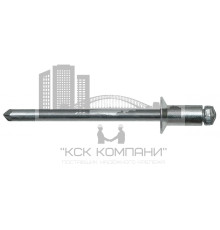 Сталь/Сталь Заклепка вытяжная, потайной бортик 120° 4,0х12,0