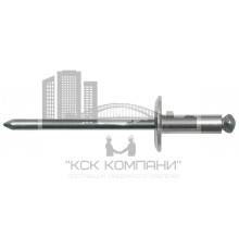 Алюминий/Сталь Заклепка вытяжная, лепестковая, широкий бортик 4,0х14,0