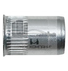 Сталь Заклепка с внутренней резьбой, уменьшенный бортик, с насечкой                         - Размер, мм: М12x24,2