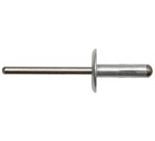 Алюминий/Нерж. сталь Заклепка вытяжная, многозажимная, широкий бортик 4,8х25,0