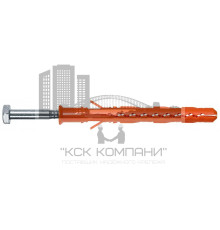 FS-SS Дюбель фасадный со стопорным шурупом (оцинкованная сталь) 10х80