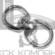 Вертлюг никель петля-петля диам. 16 мм