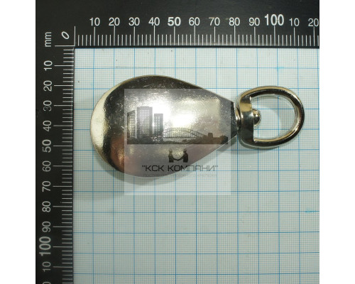 Одиночный блок с металлическим диском 2 д. 50мм для троса