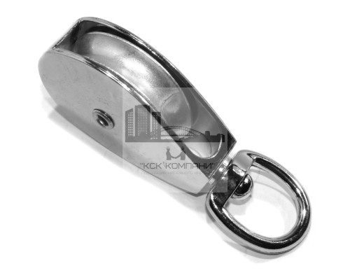 Одиночный блок с металлическим диском 2 д. 50мм для троса