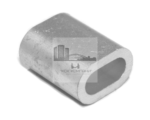 Зажим для троса 5 мм DIN 3093 (алюминиевая втулка)