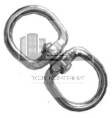 Вертлюг никель петля-петля диам. 16 мм